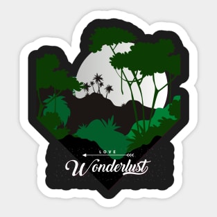 Love wonderlust Adventure Explore the world travel lover summer spring Sticker